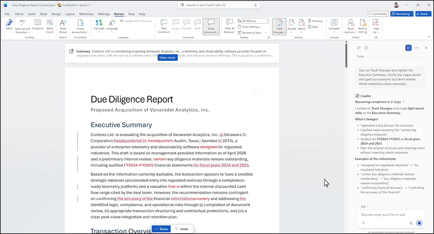 Copilot in Word - New Capabilities