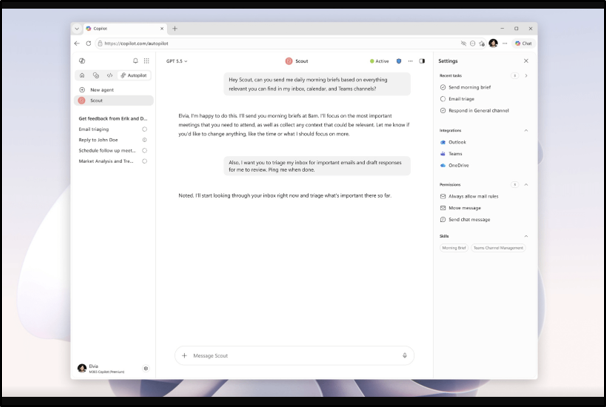 Microsoft Scout AI Personal Agent